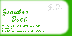 zsombor diel business card
